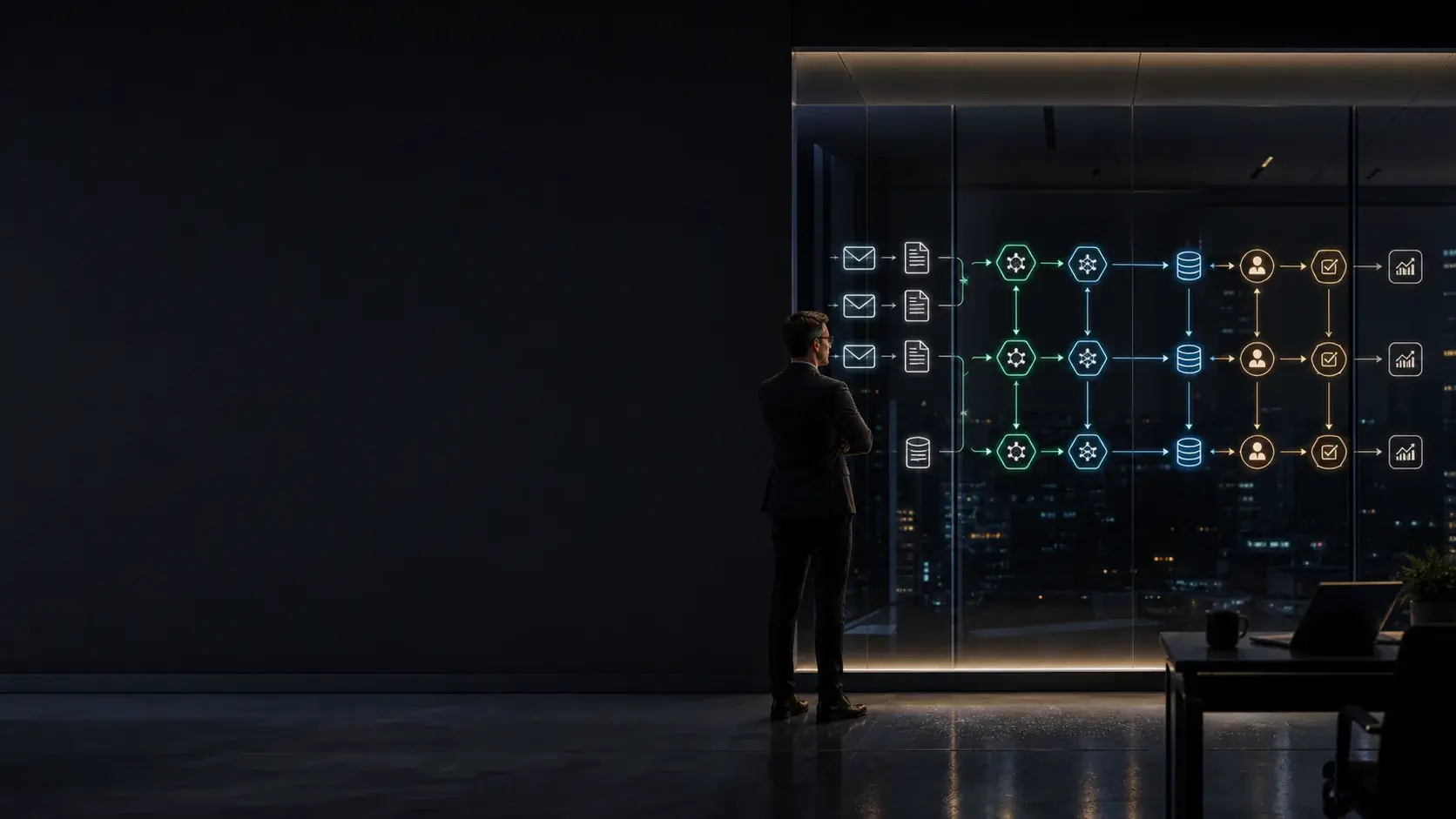 Infrastructure supporting connected AI automation workflows